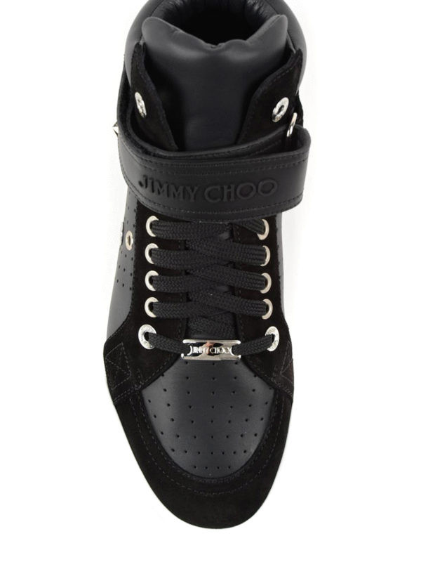 jimmy choo high top sneakers