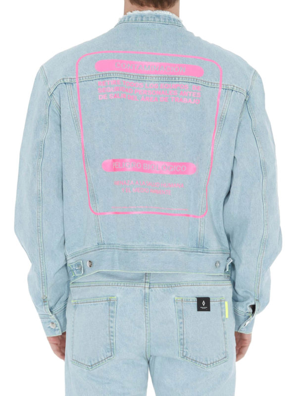 لی Marcelo Burlon - Light wash denim 