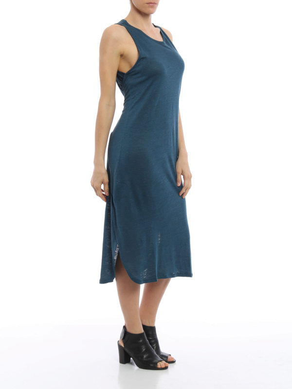 sleeveless jersey dress