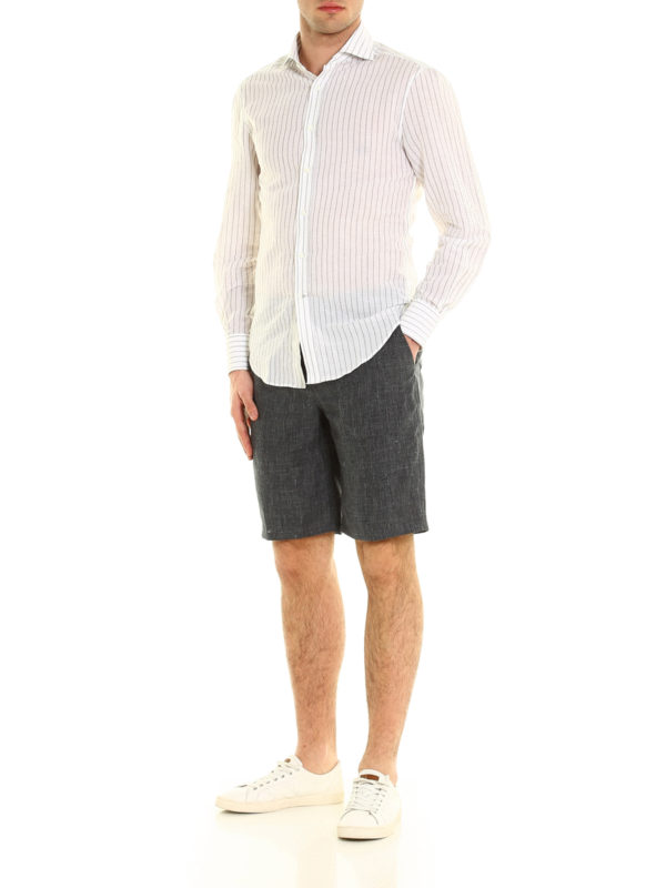 Trousers Shorts Brunello Cucinelli - Linen shorts - MH499W0280C2670 Trousers Shorts Brunello Cucinelli - Linen shorts - MH499W0280C2670