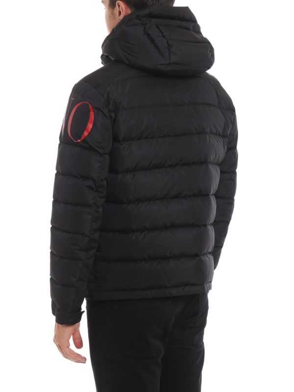 valentino black puffer jacket