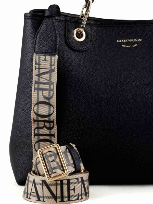 Totes bags Emporio Armani - Logo handbag in black - Y3D165YFO5B85218