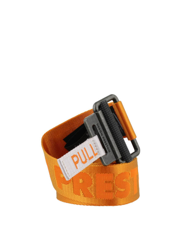 Logo patch fabric belt shop online: Heron Preston