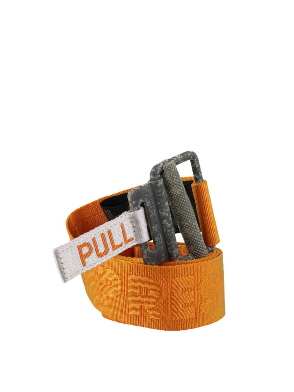 Logo patch fabric belt shop online: Heron Preston