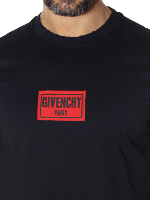 givenchy logo patch t shirt