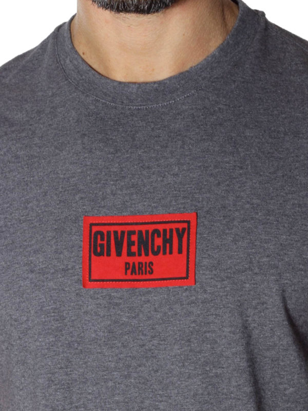 givenchy logo patch t shirt