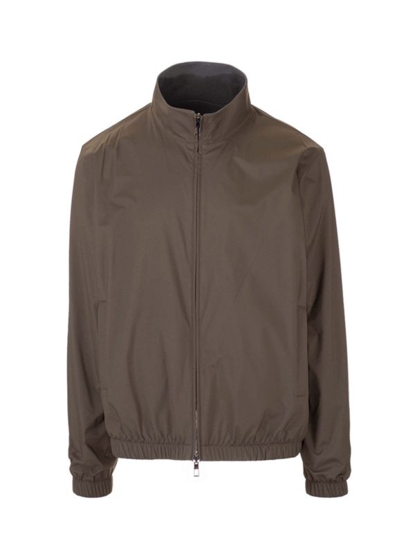Bombers Loro Piana - Windmate bomber jacket in Ancient Sage color ...