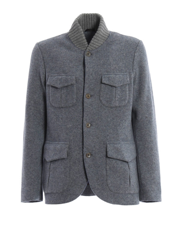 Giacche casual Loro Piana Field jacket in cashmere e lana FAF8278B90J