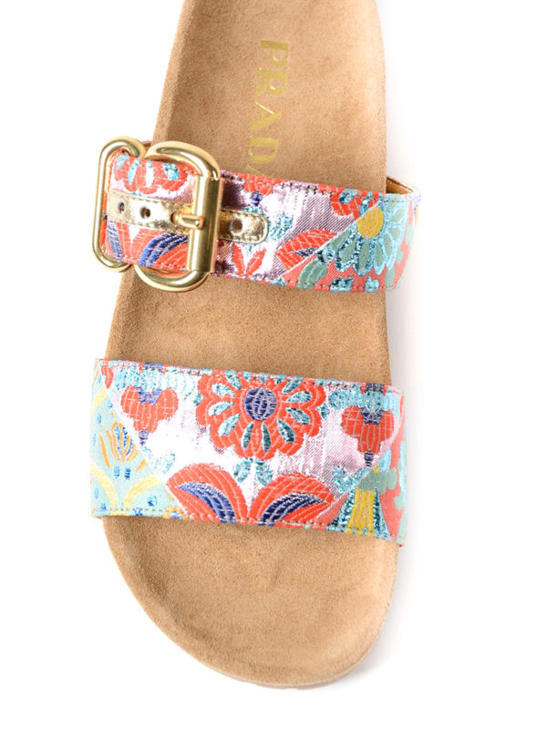 prada brocade sandals