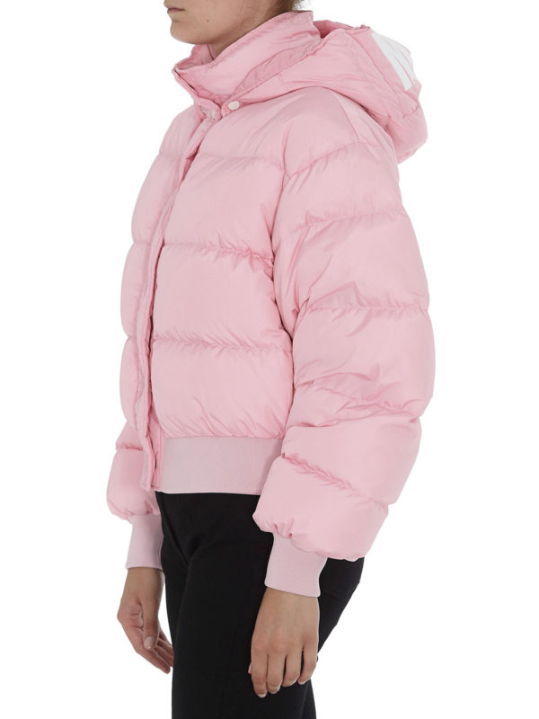 light pink cropped puffer jacket