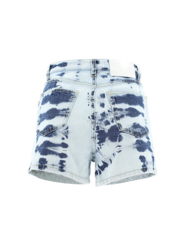 شلوارک M.S.G.M. - Tie dye denim shorts 