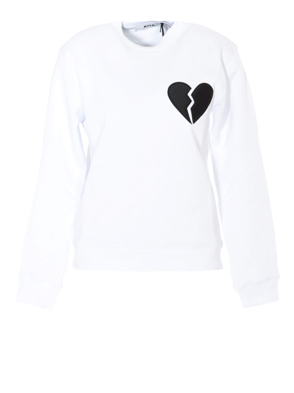 Broken heart patch sweatshirt 