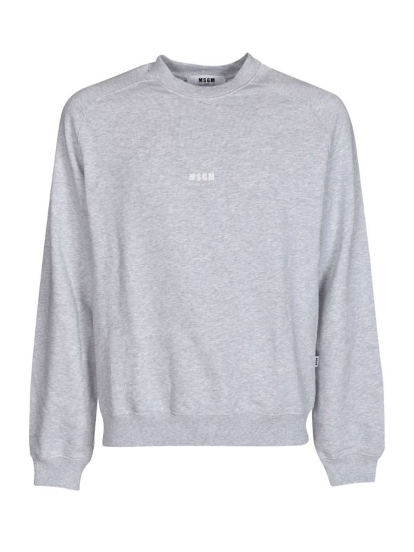 embossed logo sweatshirt