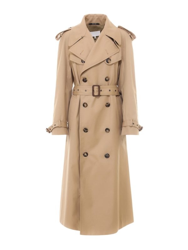 Trench coats Maison Margiela - Double-breasted oversize trench ...