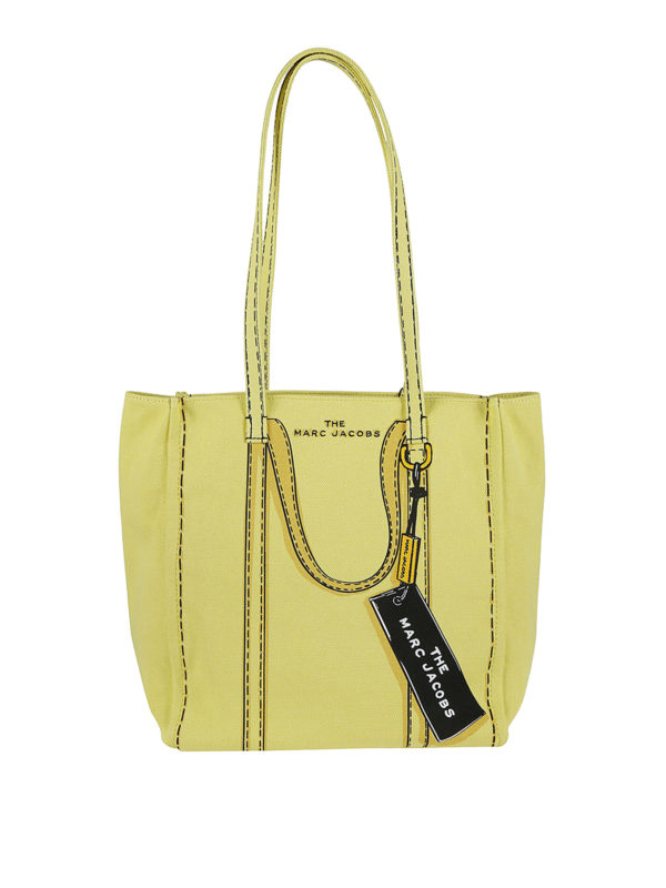 yellow canvas bag