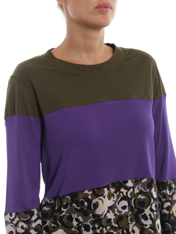 تی شرت Marni - Colour block panelled 