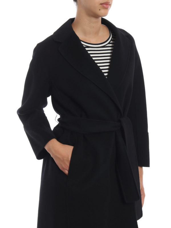 max mara navy wool coat