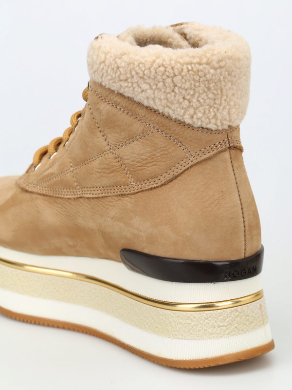 hogan shearling boots