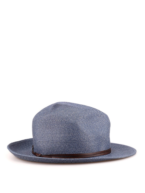 panama hat blue