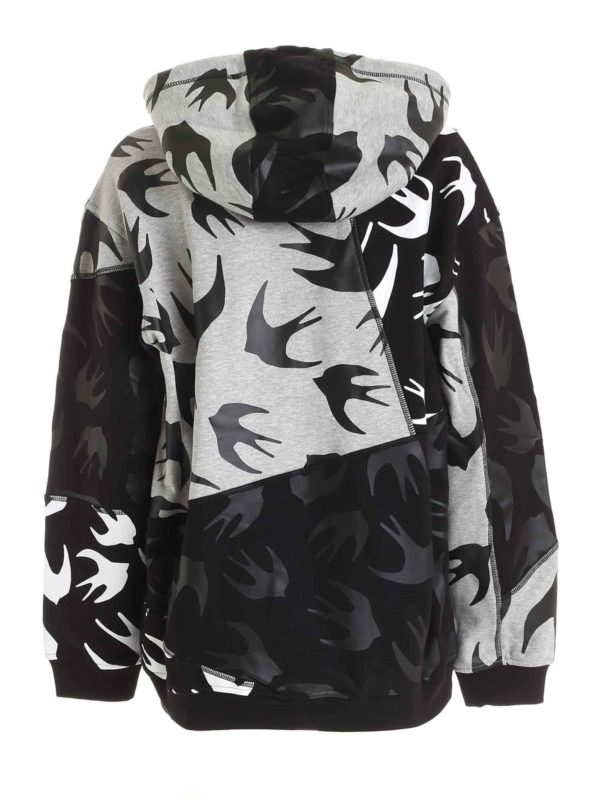 alexander mcqueen black swallow sweatshirt