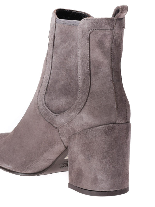 stuart weitzman grey suede ankle boots