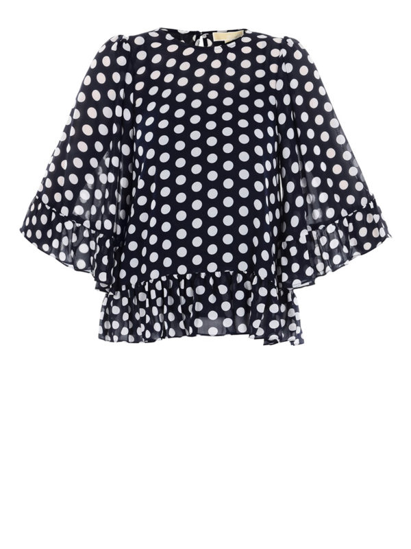 michael kors polka dot top