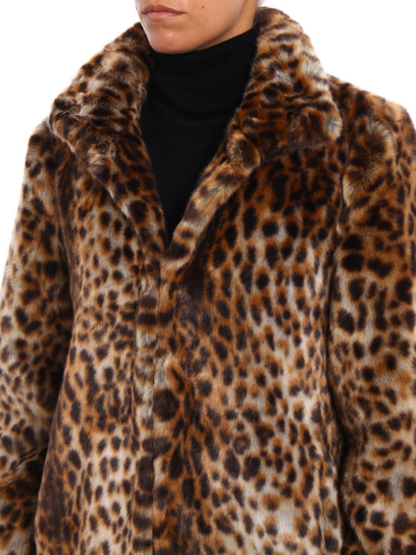 michael kors leopard print coat