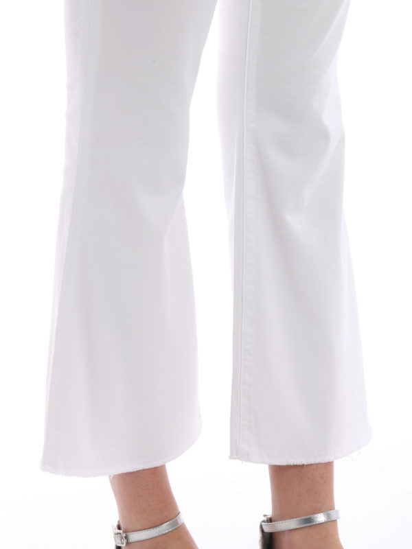 MICHAEL KORS buy online Crop flared white cotton jeans