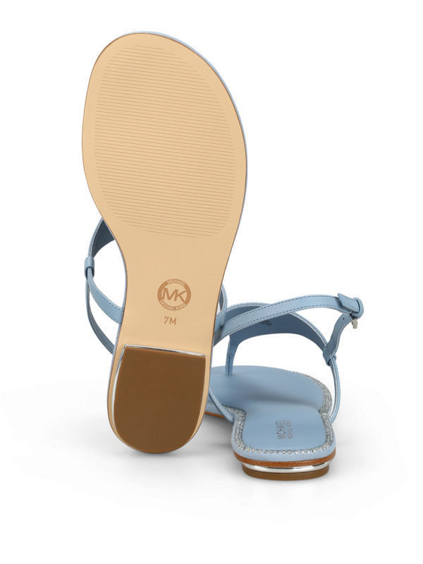 Sandals Michael Kors - Enid light blue embellished thong sandals -  40S9ENFA1L424