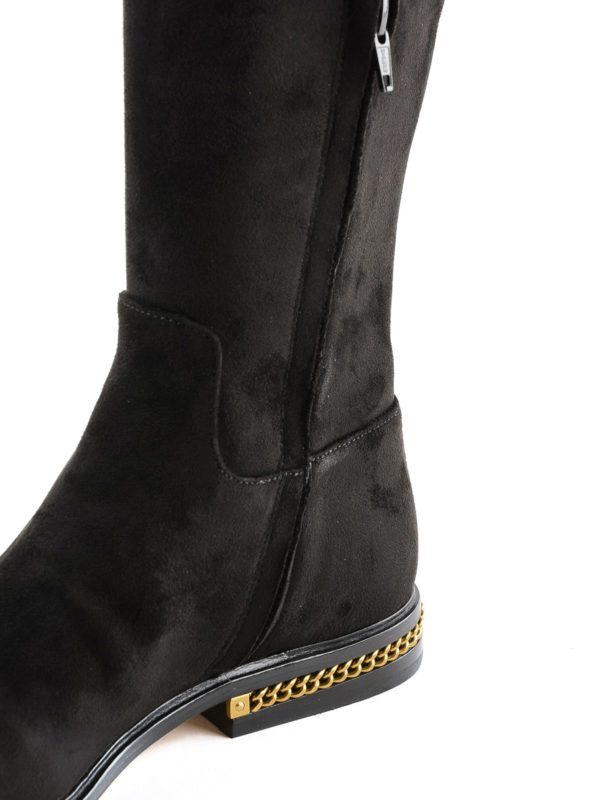 michael kors over the knee suede boots