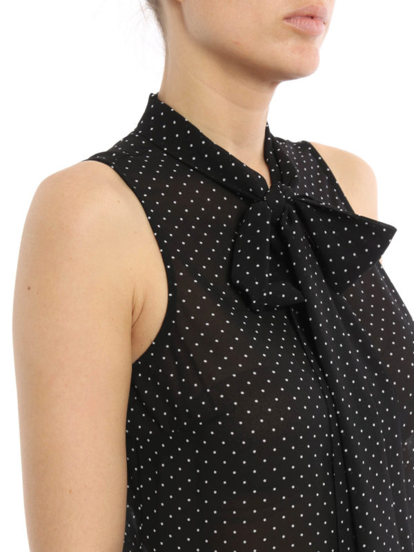 michael kors polka dot top