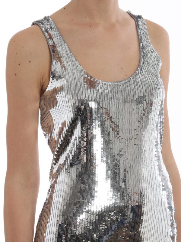 Tops & Tank tops Michael Kors - Silver sequined tank top - MH75LRZ03G029