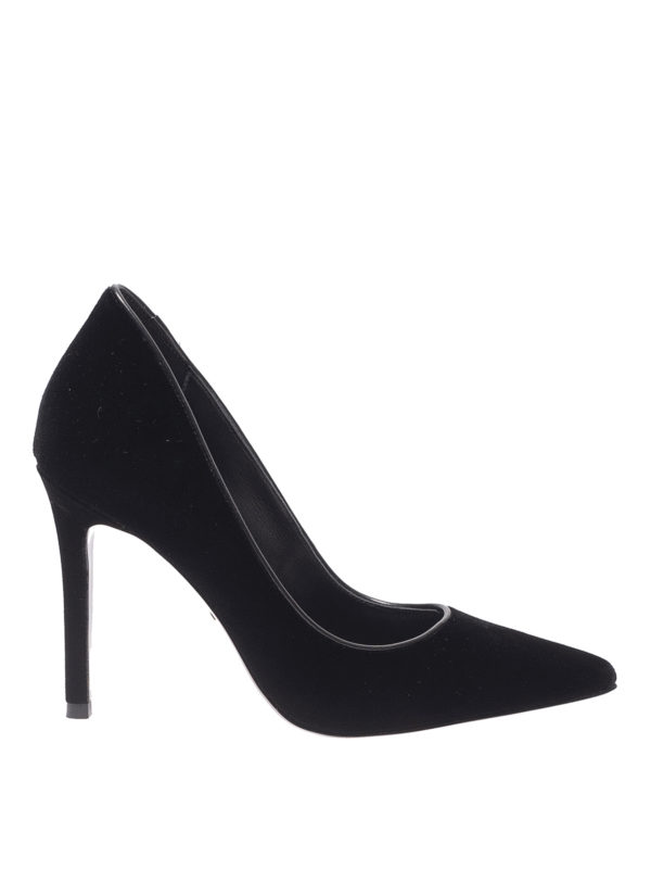 michael kors black velvet shoes