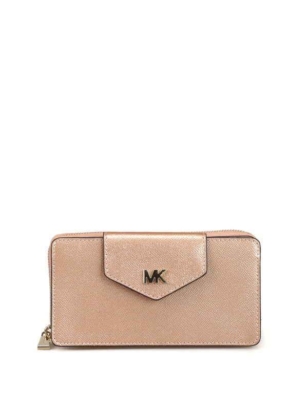 Michael Kors - Pink metallic leather crossbody bag - cross body bags - 32S9LF5C0M857