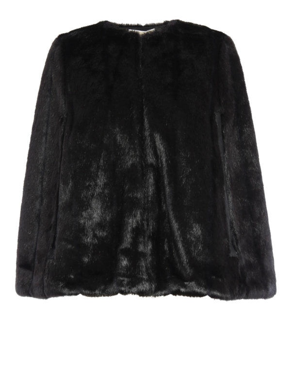 Fur & Shearling Coats Michael Kors - Faux fur reversible cape ...