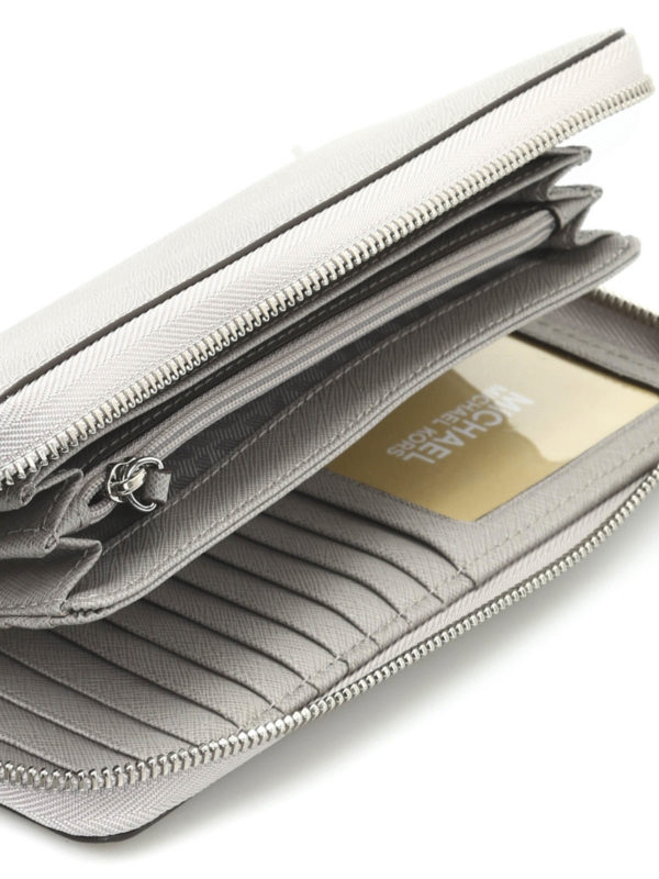 michael kors grey saffiano wallet