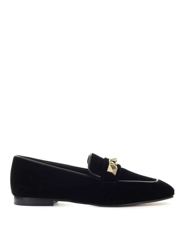 michael kors black velvet shoes