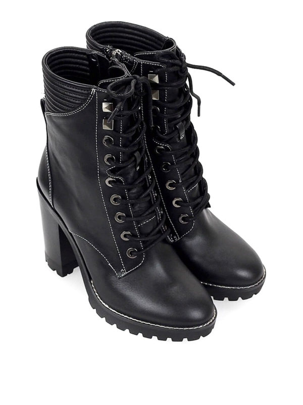 bastian leather combat boots michael kors