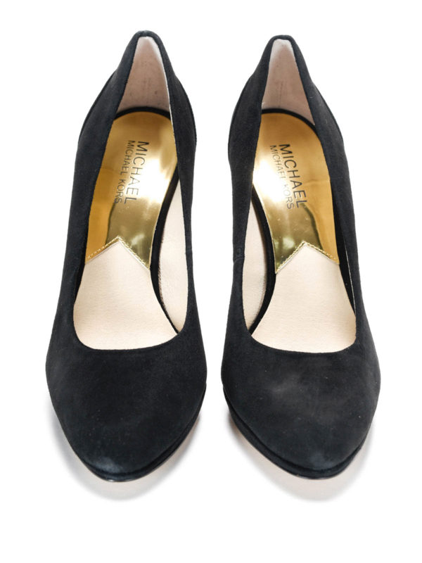 michael kors black suede shoes