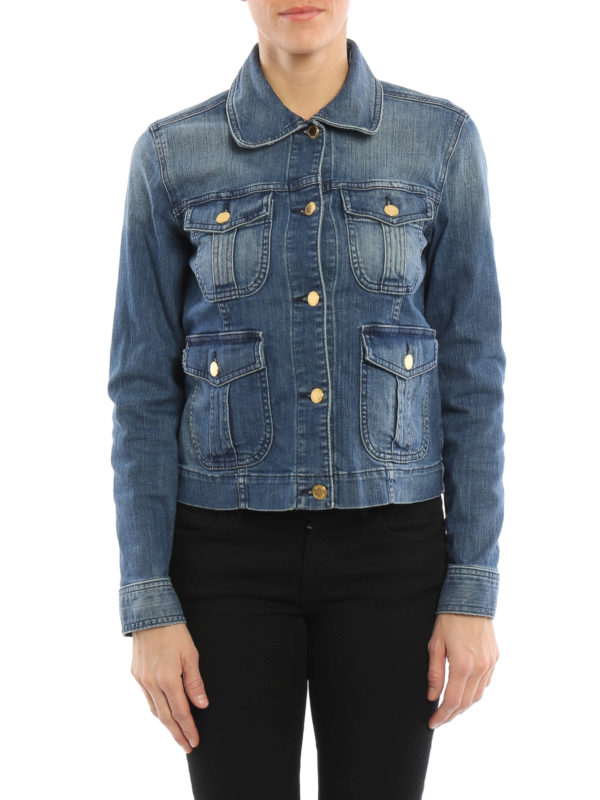 Multi pockets denim jacket 