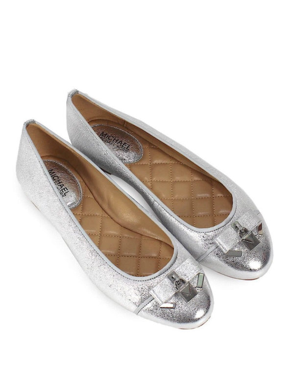 Flat shoes Michael Kors - Alice silver napa ballerinas - 40S8ALFP1M040