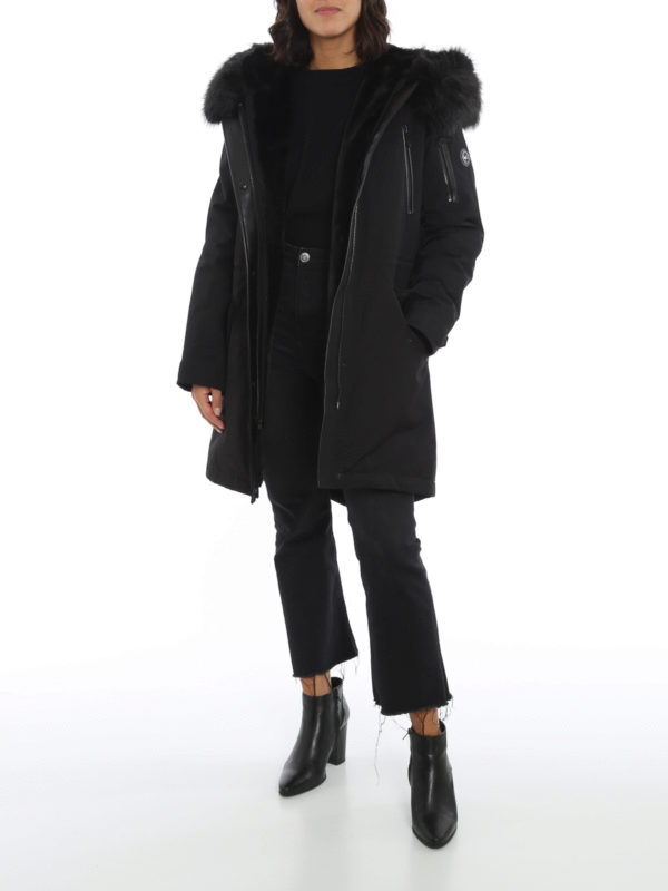 michael kors fur lined coat