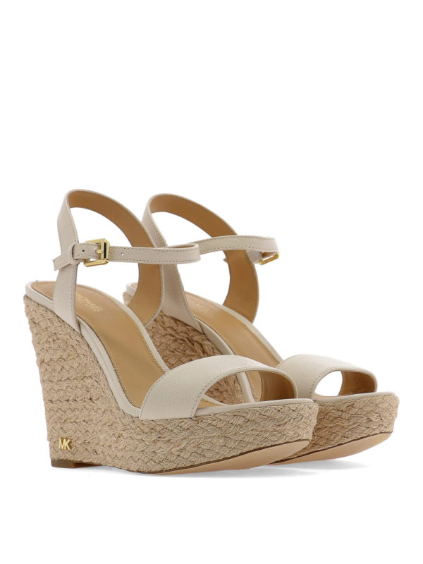 michael kors jill leather wedge