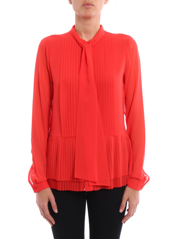 Semi sheer chiffon shirt 