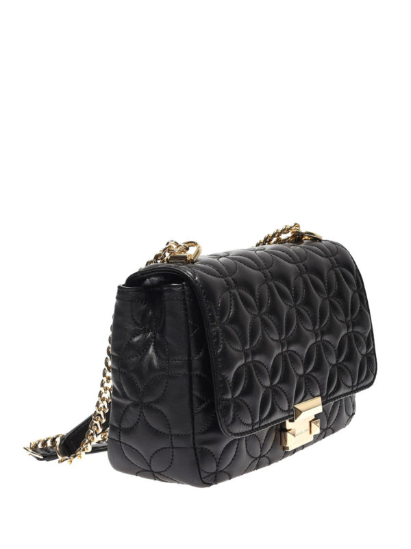 large black quilted bag