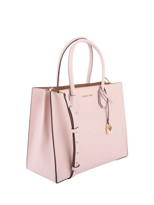 Mercer large soft pink leather tote 