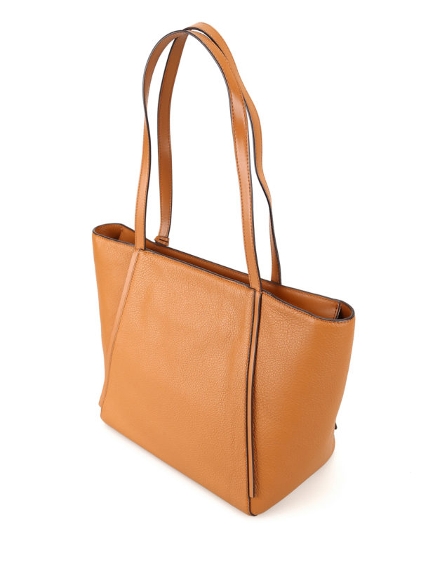 whitney large leather tote bag