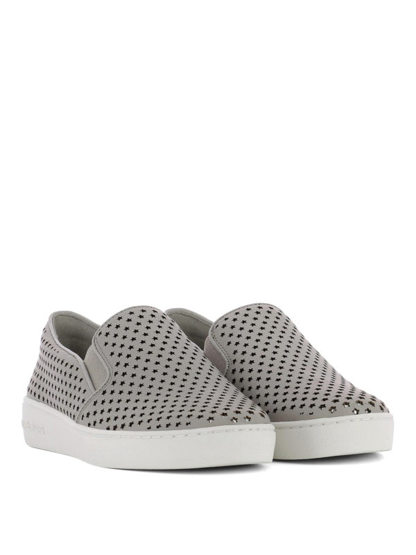 michael kors gray slip on sneakers