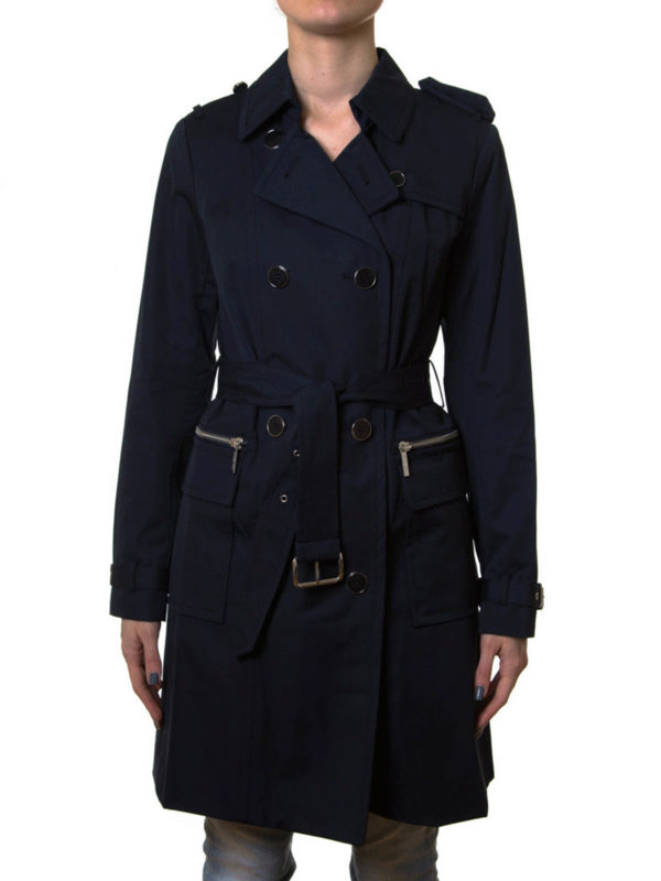 michael kors cotton blend trench coat