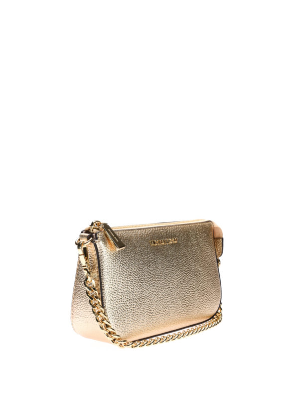 michael kors gold wristlet wallet